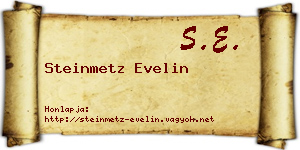 Steinmetz Evelin névjegykártya