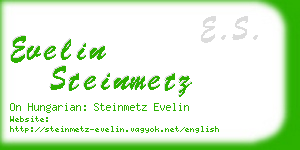 evelin steinmetz business card